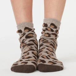 MONROW Leopard Calf Socks ICEDCOFFEE Online